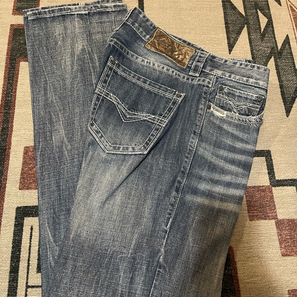 Rock & Roll denim Double Barrel Straight relaxed leg mens jeans size 31x36 - Picture 1 of 2